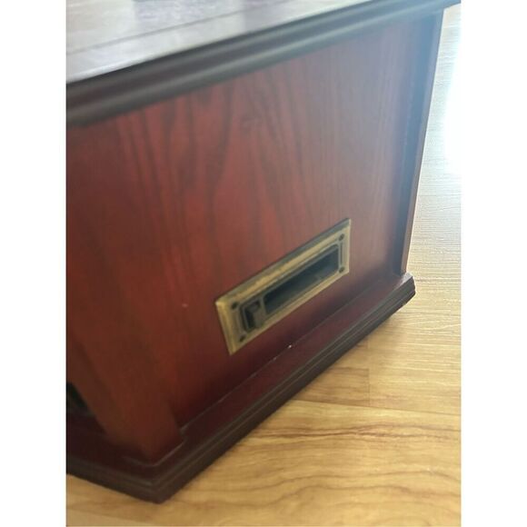 Anders Nicholson Wood Turntable Cassette CD Stereo System AM/FM Radio - Picture 4 of 6